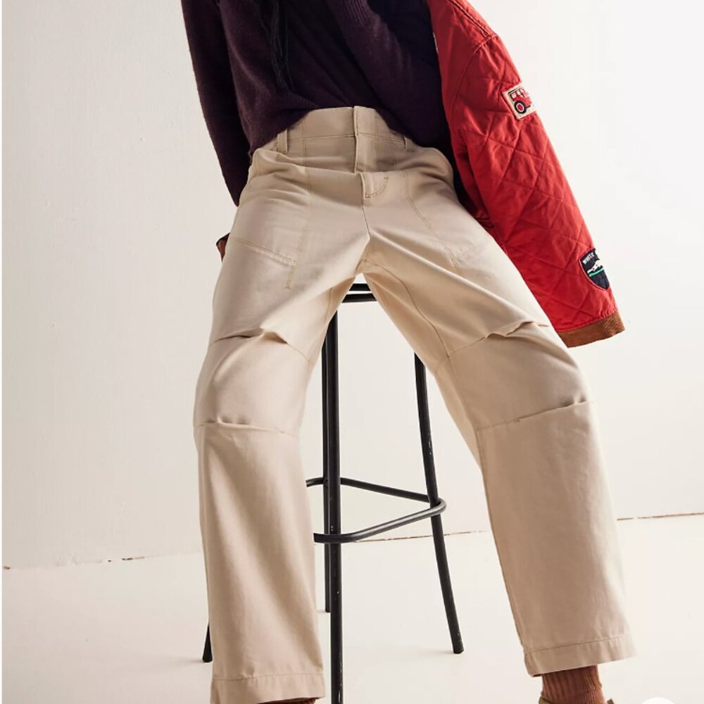 Free People Rock Springs Barrel Pants | size 6